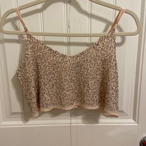 Glitter dressy top